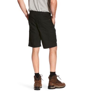 Ariat Work: Rebar DuraStretch Utility Pantalones Cortos Hombre - Negras (QDBGA5280)